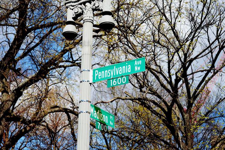 Street sign washington DC