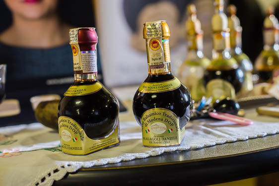 Bottles of balsamic vinegar