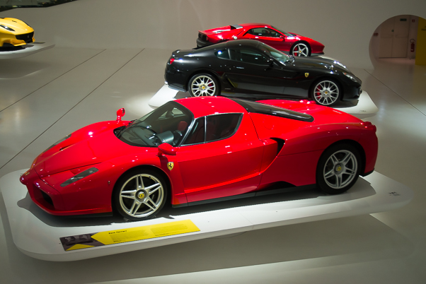Ferraris in the Ferrari Museum, Modena