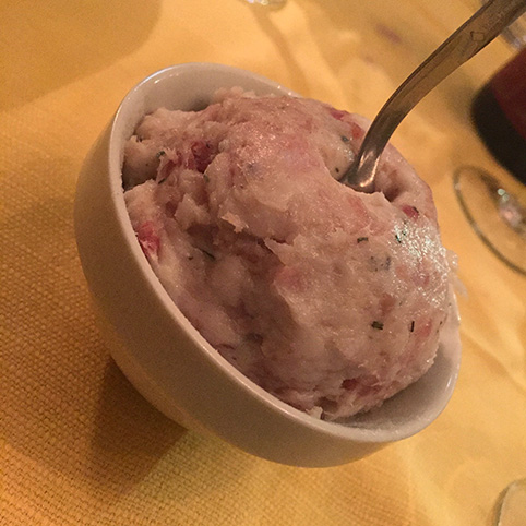 A bowl of Modena Pesto