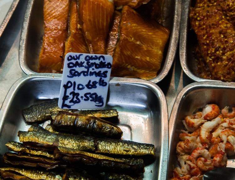 Smoked fish stall in Hastings